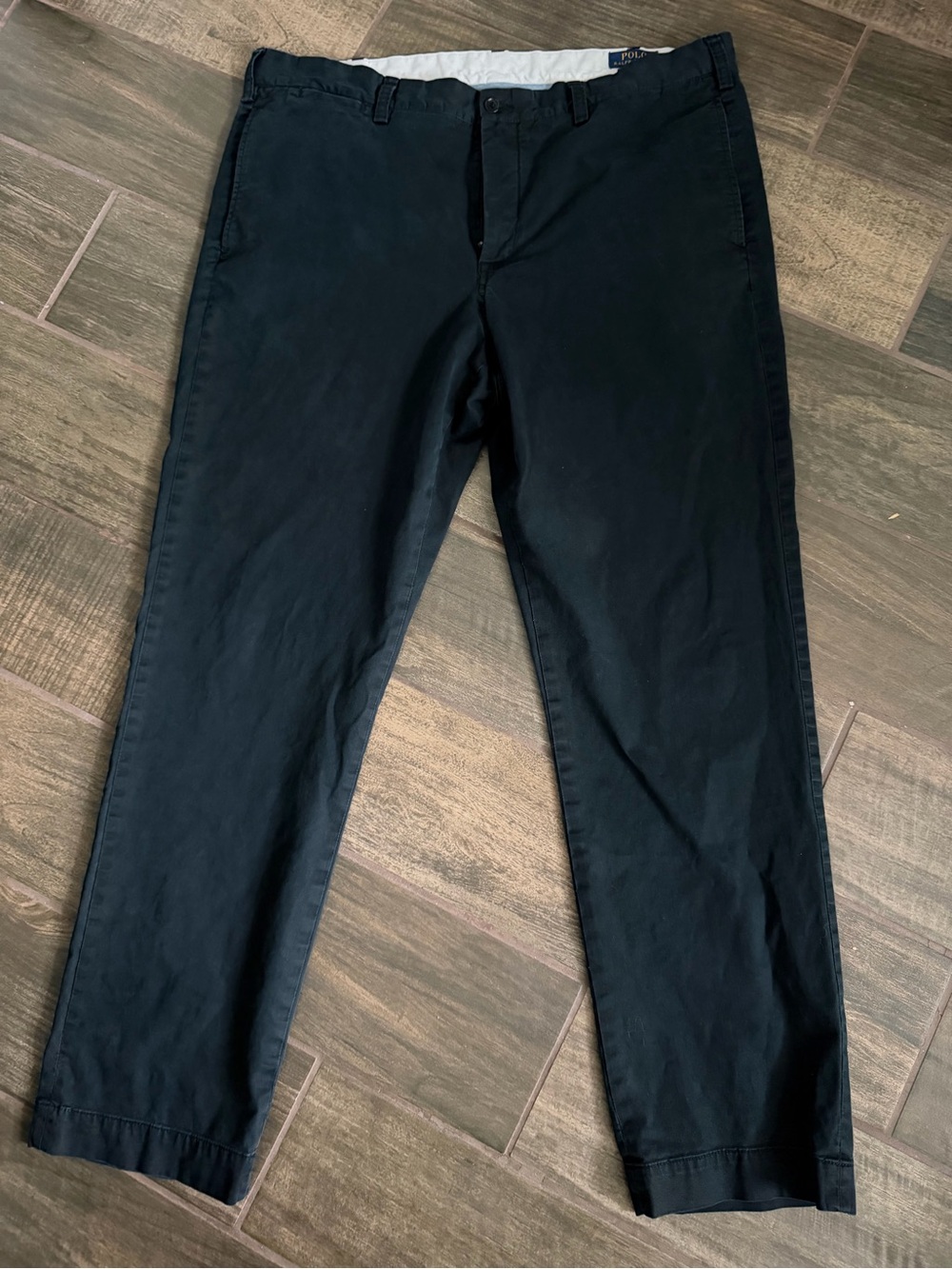 38/32 Polo by Ralph Lauren Men's Navy Stretch Chinos